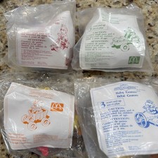 MCDONALD'S HAPPY MEAL TOYS VINTAGE 1990 MUPPET BABIES SET OF 4 NEW SEALED RARE