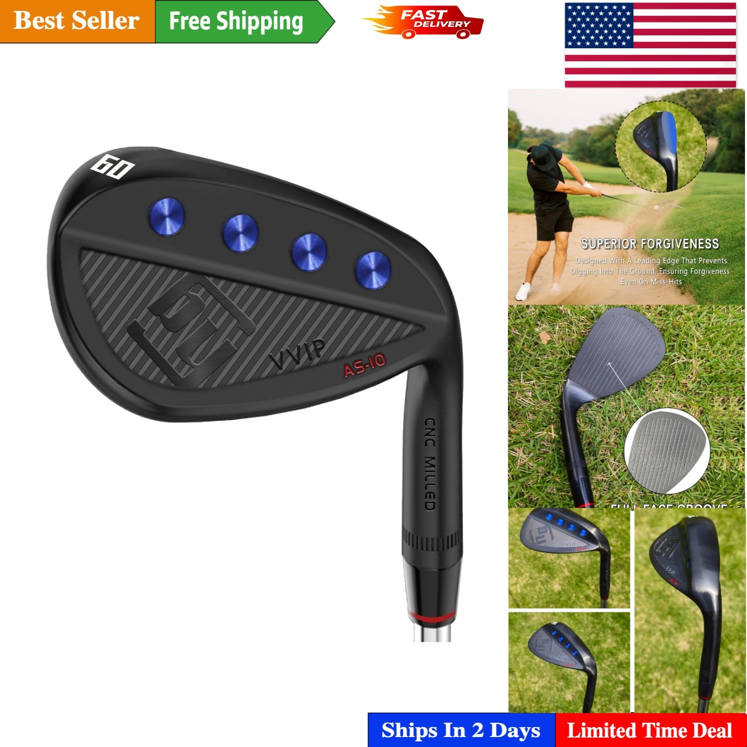 Wedge Set 50/52/54/56/58/60 - Forged Stainless Steel
