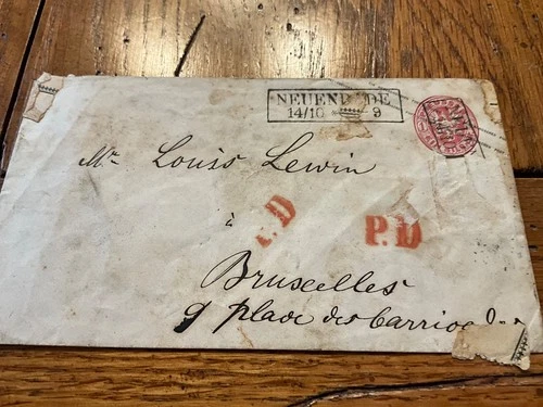 Prussia 1863? Postal Cover to Brussels