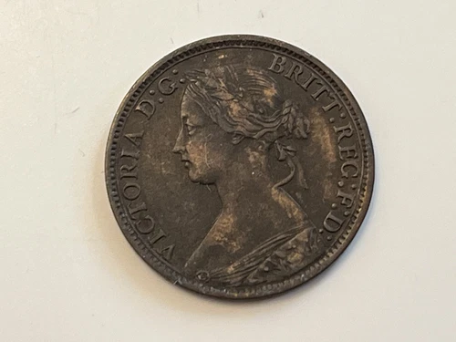 1867 Victoria Farthing — photo from the most recent tracked eBay sale
