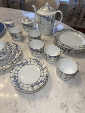 Tiffany Trellis China Tea Set For 6 Never Use...