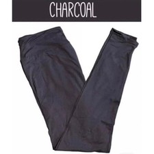 LuLaRoe Girls Leggings L/XL Sizes 8-14 Solid Charcoal Gray Kids Large NWT