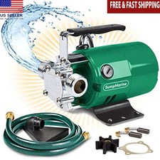 Portable Electric Water Transfer Pump 330 GPH Utility Pump W/ 6' Hose Kit New