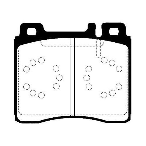 Plaquettes de frein Raicam RA.0497.0 standard d'origine pour Mercedes Benz