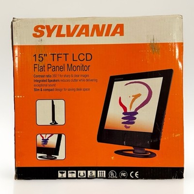 Sylvania CL772b 15 in Active Matrix TFT LCD Flat Panel Computer Monitor VGA RCA