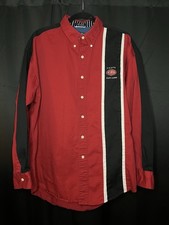 Vintage 90s Chaps Ralph Lauren Western Racing Style Button Up Shirt Men's L Used