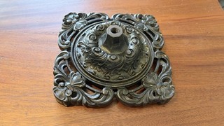 ANTIQUE VINTAGE HEAVY CAST IRON FLOOR LAMP BASE LIGHT PART
