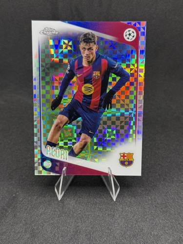 2025-26 Topps Chrome Uefa Club Competitions - Pedri #196 X-Fractor AA