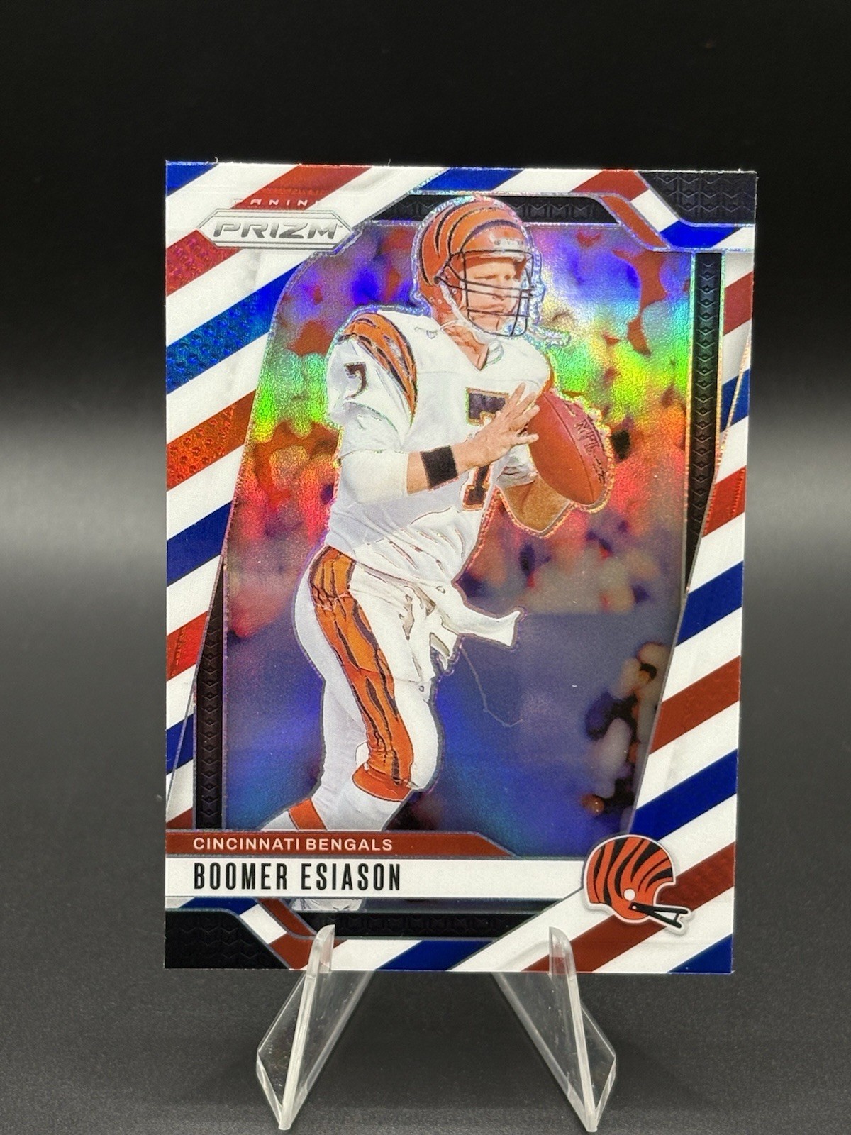 2024 Panini Prizm Red White Blue Prizm Boomer Esiason Bengals