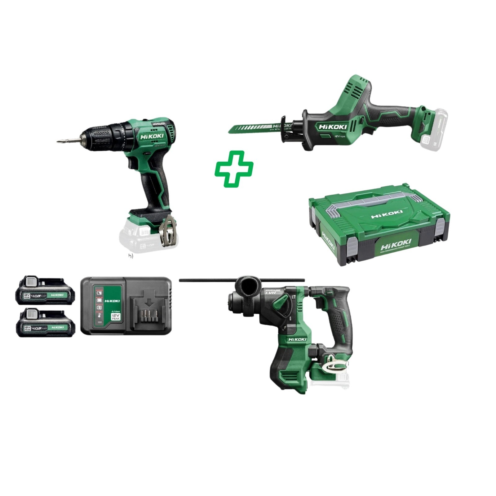 Аккумуляторная батарея Hikoki KC12SKB Trapano Seghetto Diritto Tassellatore 12V 2x4Ah 66490₽