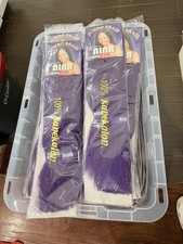 Nina Jumbo Braid Flame Retardant Kanekalon Purple Hair Extension Weaving