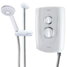 Triton Ivory 5 8.5 9.5 10.5KW White Electric Shower Fast Fit T80Z Ivory Riya T5