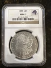 1880 s morgan silver dollar ms 62