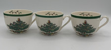 Vtg Spode Christmas Tree Tea/coffee Cup S3324 England set of 3