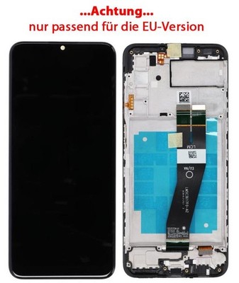 Original Samsung Galaxy A03s A037G LCD Display Touchscreen & Rahmen Schwarz