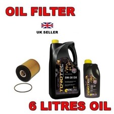 Fits Land Rover Discovery Sport 2.2 D Oil Filter 6 litres of 5w30 Synthetic Oil