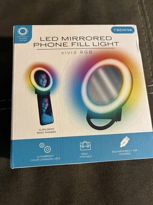 LED Mirrored Phone Fill Light NWT In Original Box Never Opened