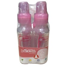 Dr Browns Natural Flow Pink Girl Gift Set 4 Bottles 2 8oz Bottles 2 4oz