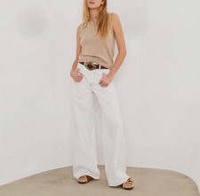 Ba&sh Women s Csoul Wide Leg Jeans Cotton Min...