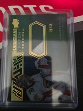 2021-22 UD Black Obsidian Rookie Patch Spencer Knight RC /35 Florida Panthers