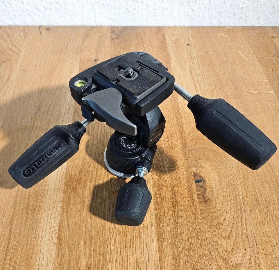 Manfrotto 804RC2 Stativkopf | 3D Neiger | mit Schnellwechselplatte - Bild 4 von 4