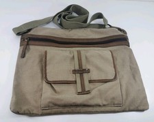 Shoulder Bag Canvas HIDESIGN Messenger Style Brown Unisex Fashion Accessories