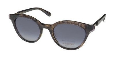 NEW ZAC POSEN VIV SUNGLASSES GR PLASTIC WOMENS GRAY CAT EYE FULL-RIM 50-20-140