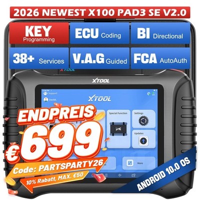XTOOL X100PAD3 SE KFZ OBD2 Diagnosegerät Scanner Key Programming IMMO ALL System