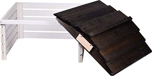 Garage in Legno per Robot Tagliaerba dobar 56192e | Design Nordic Bianco - 3