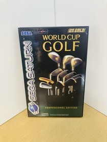 Sega Saturn World Cup Golf PAL Game Complete with Box and Manual