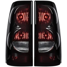 Tail lights for 1999-2007 chevy silverado; GMC sierra；Dark Red Lens；NO bulbs