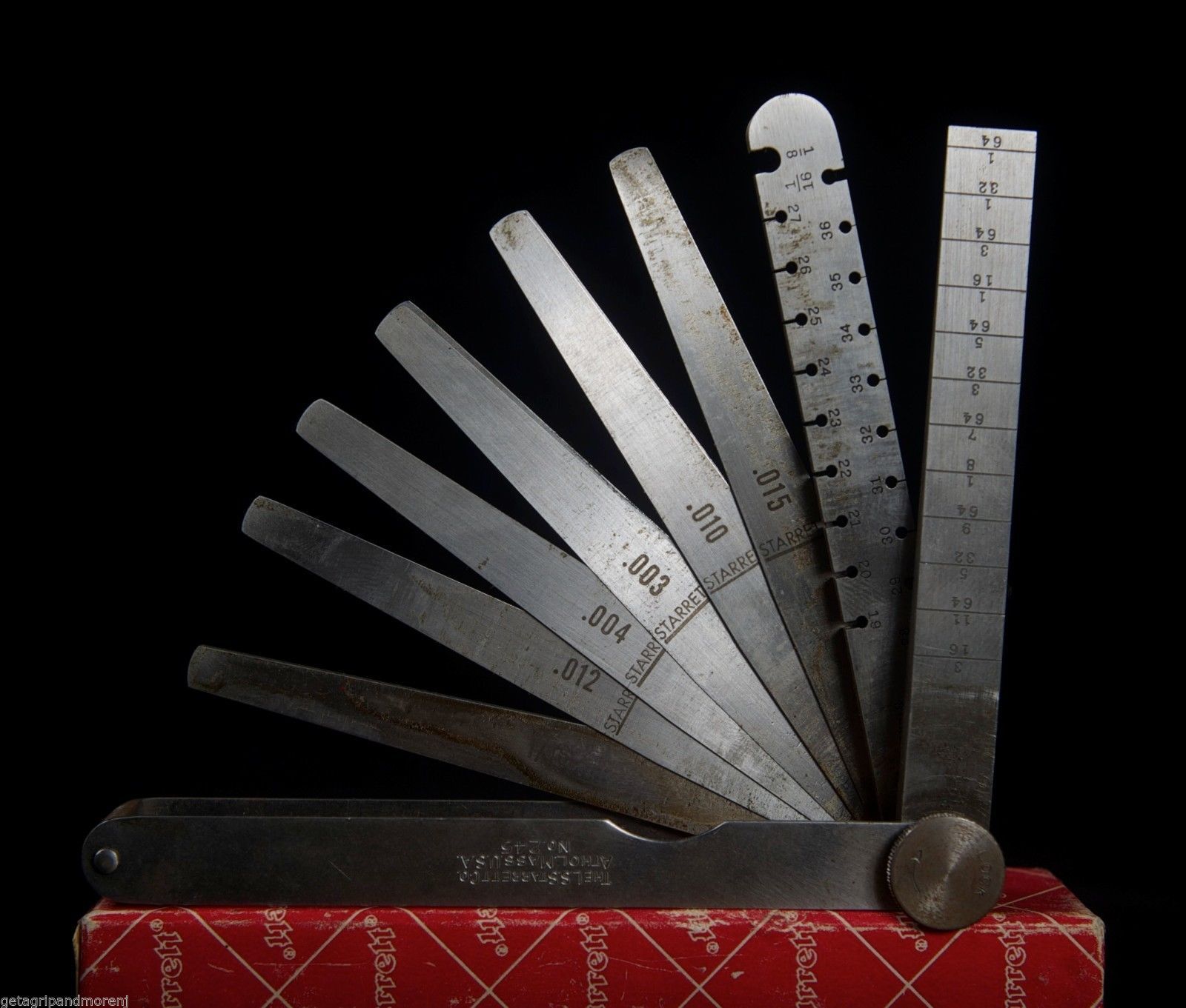 STARRETT No. 245 Engineers Combination Taper Wire Thickness Gage