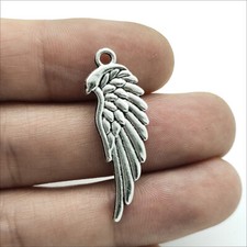 Lot 50pcs Angel Wings Antique Silver Charms Pendants for Jewelry Making 33 12mm