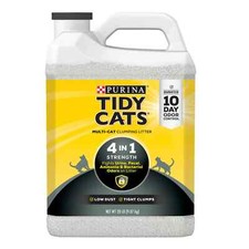 Purina Tidy Cats Clumping Cat Litter 4-in-1 Strength Multi Cat Litter 20lb Jug