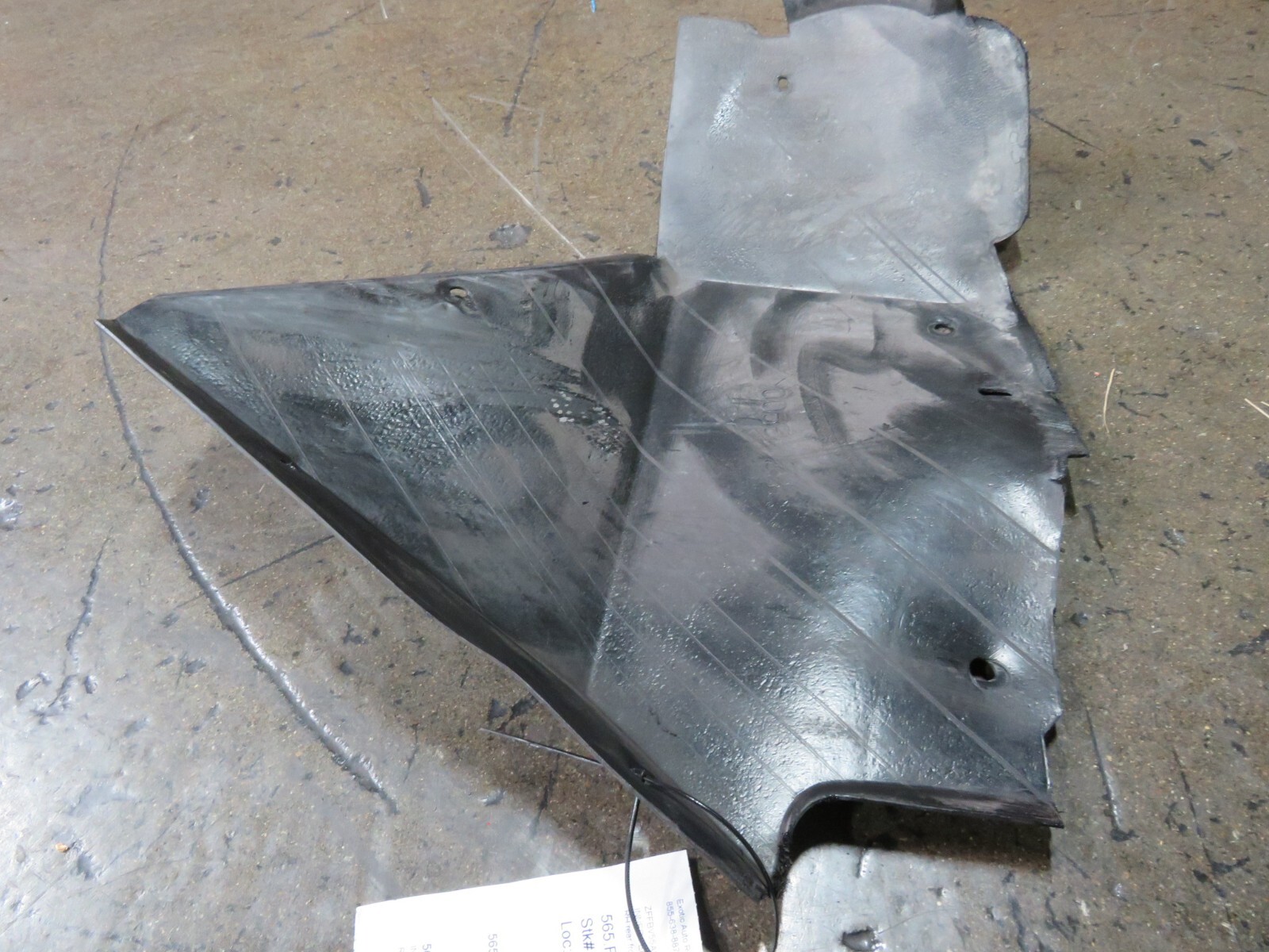 Ferrari 575, RH, Rear Inner Fender Liner, Front Section, Used, P/N 67112900