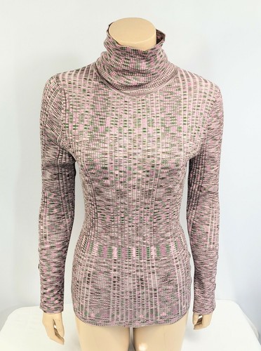 Anthropologie Ribbed Turtleneck Button 