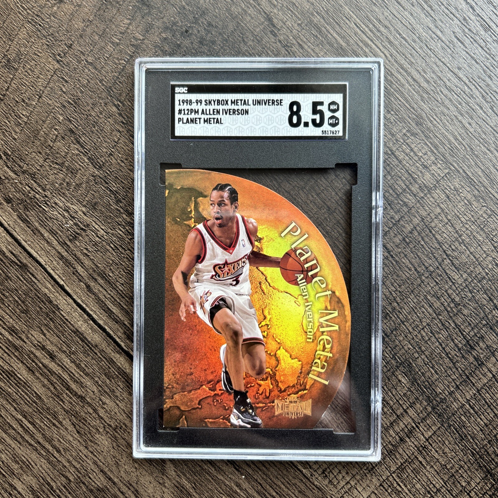 1998-99 Metal Universe Planet Metal Allen Iverson #12PM HOF NM MT 8.5