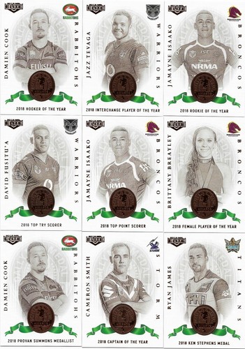 2019 Nrl Elite DALLY M Full Set 18 Cards (Auth TLA Card Dealer) - Picture 2 of 5