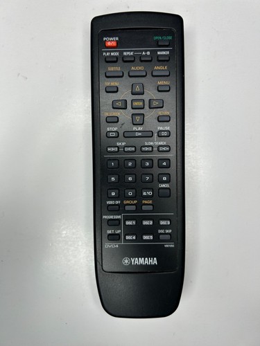 Yamaha DVD4 / V801050 Remote Control, OEM for 5-Disc DVD Player DVDCX1