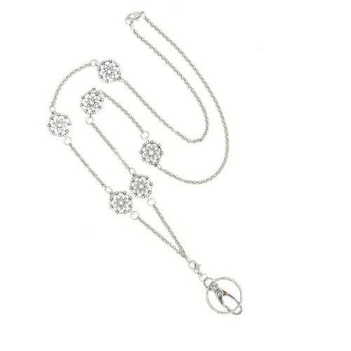 Metal Chain Lanyard Necklace For Key And Badge Card Holder Metal Chain Lanyards - Zdjęcie 7 z 8