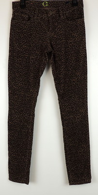 【WONDER WONDER】Rotel Leopard Hopi Fur Contrast Corduroy JK C Wonder Skinny Corduroy Pants 26 Leopard Cheetah Print