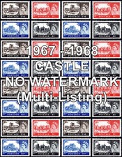 1967 - 1968 Castle SG 759  - 762 No Watermark (Multiple Listing) Unmounted Mint
