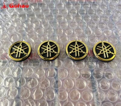 2.5cm 4x Gold Tuning Fork Fairing Tank Emblem Fender Badge for Bikes Motorcycle