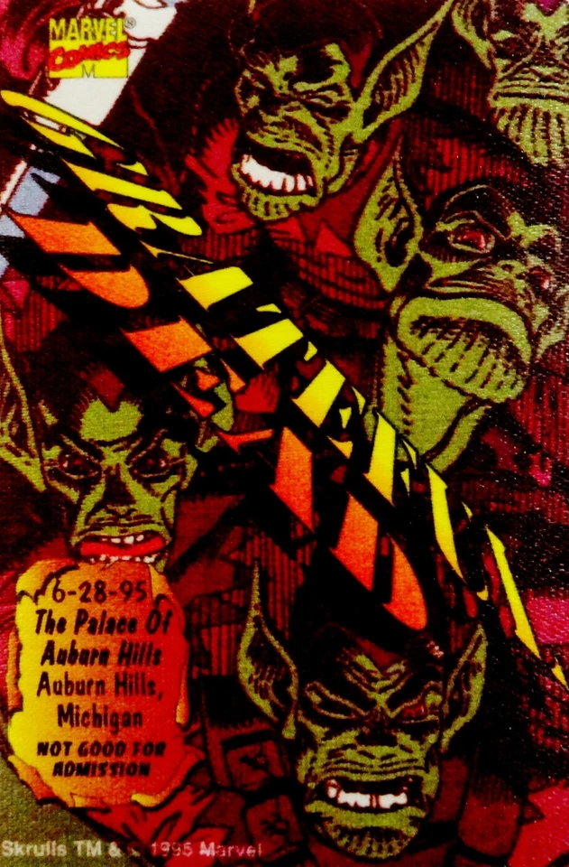 Grateful Dead Backstage Pass Michigan MI Palace 6/28/95 6/28/1995 Skrulls Marvel - Image 4 of 4