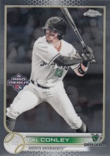 CAL CONLEY TOPPS ROOKIE RC PRO DEBUT CHROME GREEN JACKETS BRAVES #195 2022 22