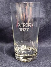 Vintage Xerox Drinking Glass Clear