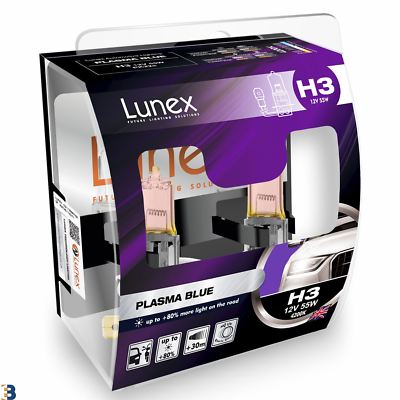 Lunex H3 Plasma Blue Halogen Blue Effekt Scheinwerfer Auto Birnen 4200K Twin