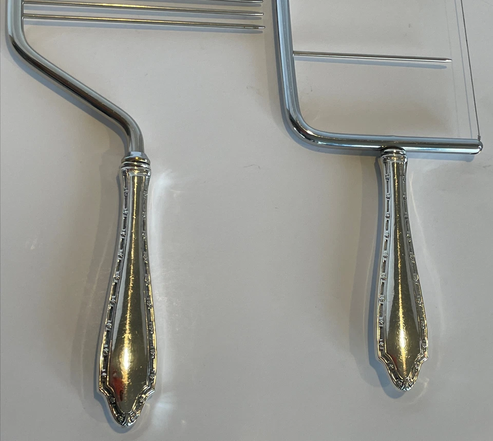 Schneider Toledo Sterling Silver Handle Cake Breaker Comb & Cheese Slicer PAT No - Image 2 of 4