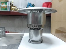 Pellet Stove Flexable Chimney Cap 4 inch Olympia Chimney  Stainless Steel