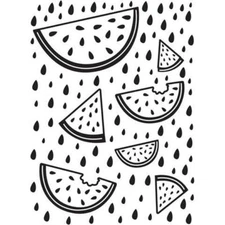 #152 Darice Embossing Folder Essentials  " FRUIT BACKGROUND "  #30023107